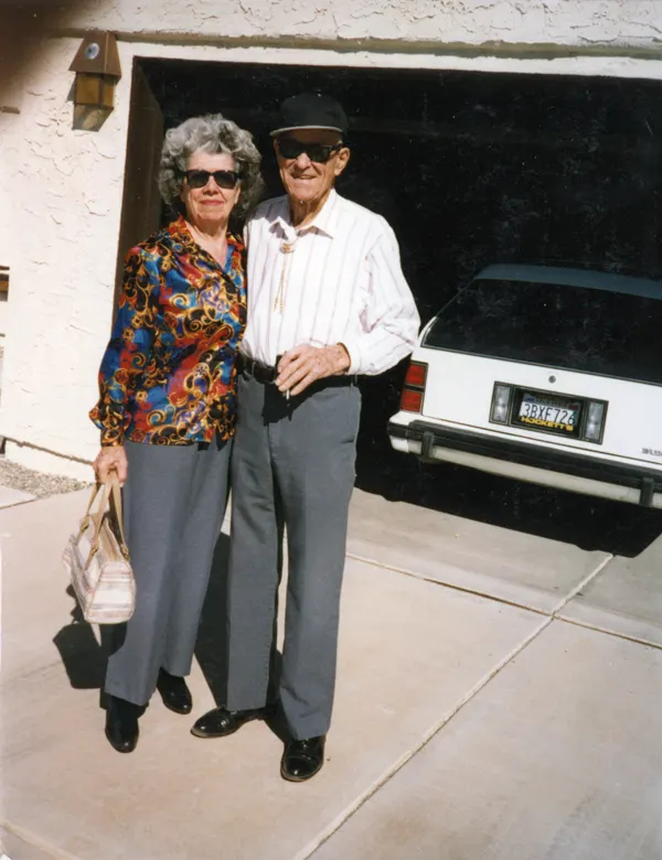 Carol & Arch Brooks heading out.